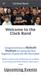 Mobile Screenshot of clackmsband.com